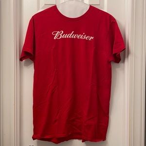 Hanes Shirts - Men’s Budweiser Red Size Large Hanes T-shirt Hanes Shirts - Men’s Budweiser Red Size Large Hanes T-shirt